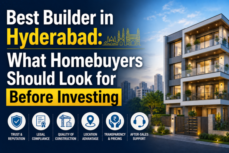 Best Builder in Hyderabad: What Homebuyers Should Look for Before Investing