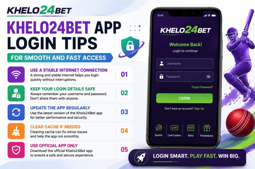 Khelo24Bet App Login Tips for Smooth and Fast Access