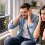 Disturbed by the noisy air conditioner