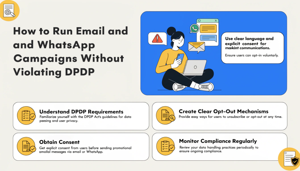 How to Run Email and WhatsApp Campaigns Without Violating DPDP