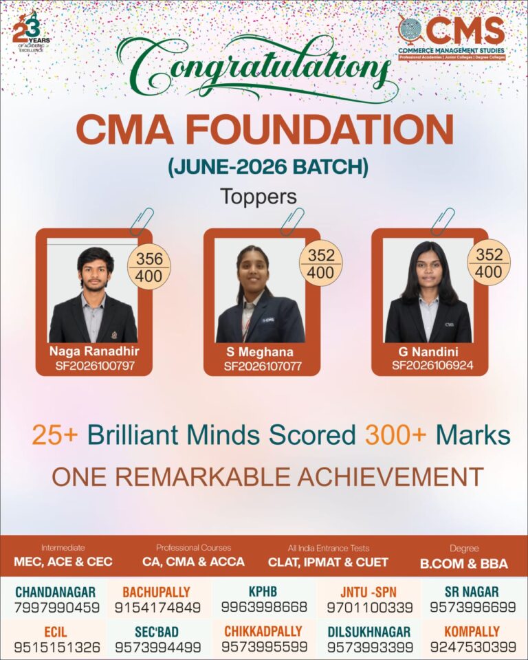 Best CMA Colleges in Hyderabad