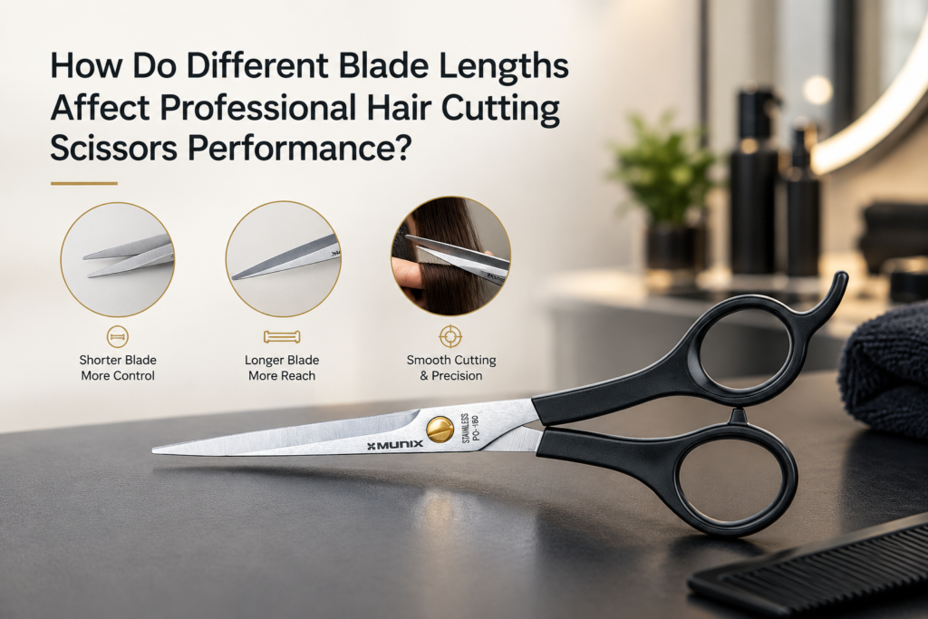 Professional hair cutting scissors