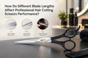 Professional hair cutting scissors